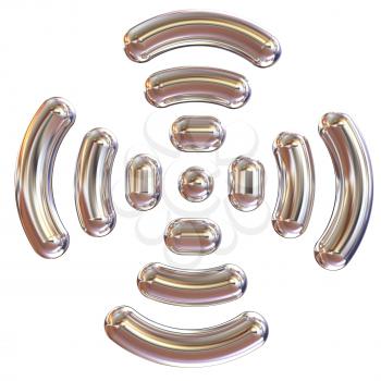 Radio Frequency Identification symbol. 3d illustration