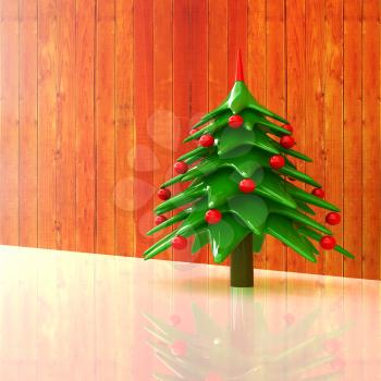 Christmas background. 3d illustration