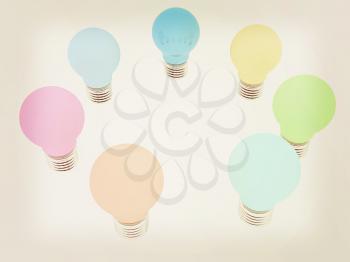 lamps. 3D illustration