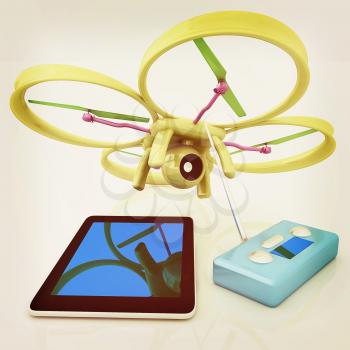 Drone, remote controller and tablet PC