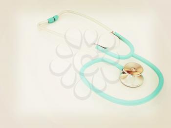 stethoscope. 3d illustration