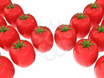tomato. 3d illustration