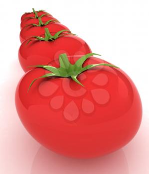 tomato. 3d illustration