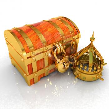 Crown and chest. 3d render