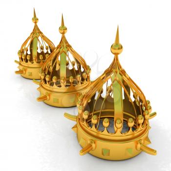 Crown. 3d render