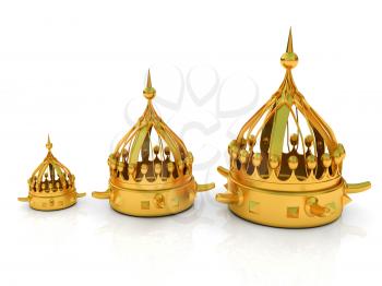 Crown. 3d render