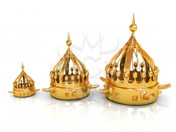 Crown. 3d render