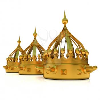 Crown. 3d render