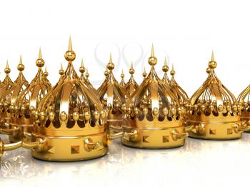 Crown. 3d render