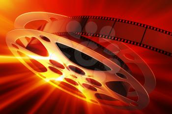 Film reel with magic light