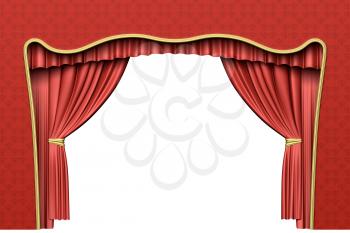 Red theater curtain