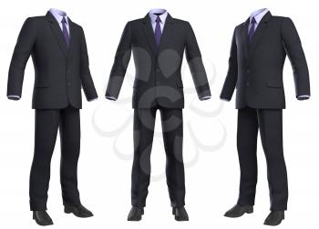 Suit isolated on white background