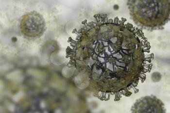 Realistic model of flu virus