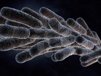 Legionella Pneumophila Bacteria. 3D illustration