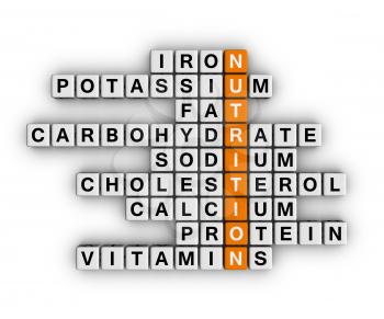 Nutrition Ingredient (3D crossword orange series)