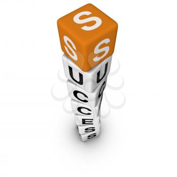 upwards success   (3D crossword orange series)