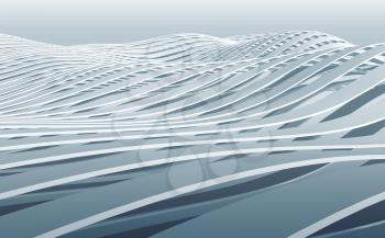 Abstract 3d wave stripes background