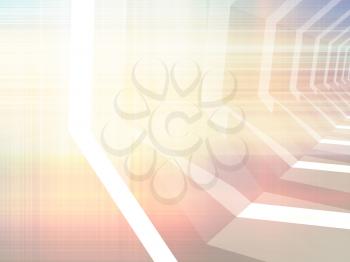 Abstract colorful artistic digital background, high-tech cg concept, 3d illustration useful as a screen wallpaper