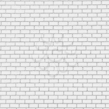 White brick wall texture background - bright colorless abstract white background for various design artworks, business cards, banners and graphic, 3d illustration