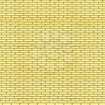 Yellow bricks wall seamless texture - abstract industrial seamless background of old yellow aged grunge brick wall for various design artworks, banners and graphic, 3d illustration