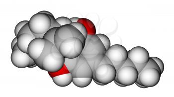 Optimized molecular model of Cannabidiol, the constituent of the cannabis plant