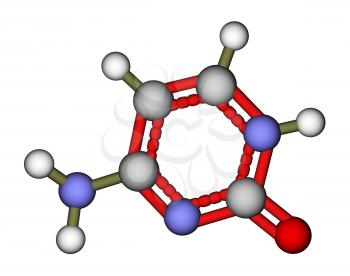 Nucleobase cytosine molecular structure