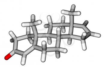 Androstadienone, a strong male-produced pheromone. Molecular structure