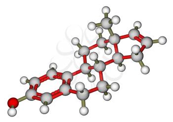 Estratetraenol, a strong female-produced pheromone. Molecular structure