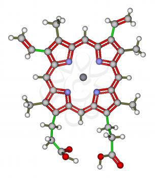 Heme B, the important component of hemoglobin and myoglobin