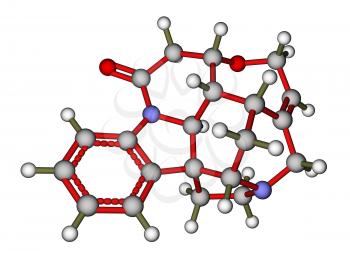 Strychnine, a highly toxic alkaloid that couses muscular convulsions and death through asphyxia