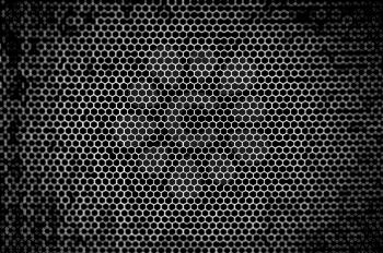Black and white maze pattern with bokeh background