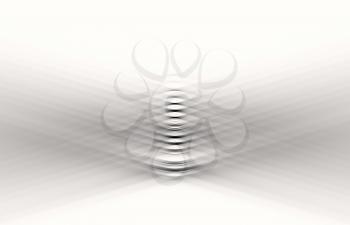 Bended black and white liens illustration background