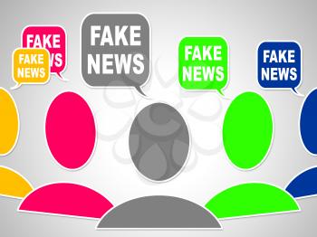 Fake News Social Media Bubbles 3d Illustration