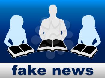 Fake News People Meaning Propaganda 3d Illustration