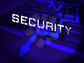 Security Clearance Cybersecurity Safety Pass 3d Rendering Means Access Authorization And Virtual Network Permission