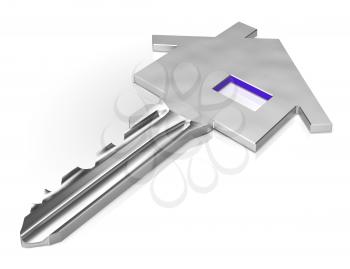 Homebuyer Key Illustrates Buying A Home, Apartment Or House. Housing Ownership Using Mortgage Or Cash - 3d Illustration