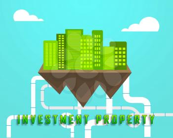 Investment Property Australia City Depicts Real Estate Purchases Or Investments. Buying Australian Houses Or Homes - 3d Illustration