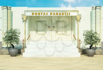 Bible gate in paradise.