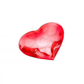 In the form of heart.