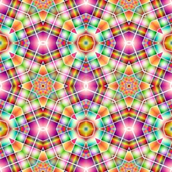 Colorful kaleidoscope pattern. Abstract background ideal for wallpaper pattern and other work.