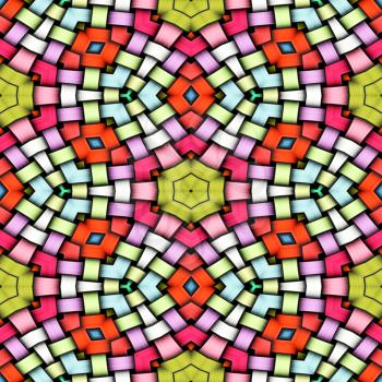 Illustration of the colorful knitted seamless background, texture.