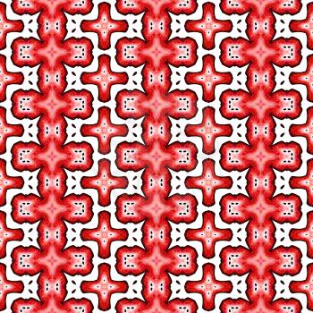 Red kaleidoscope seamless abstract background illustration.