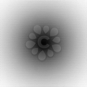 Basic halftone circle dots effect in black and white color. Halftone effect. Dot halftone. Black white halftone.