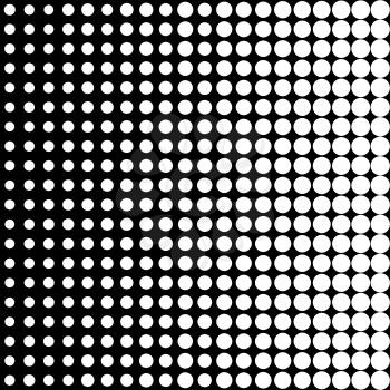 Simple black and white monochromatic halftone texture.