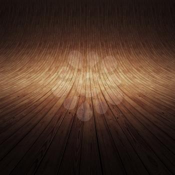 Concept wood indoor. Based on long seamless planks