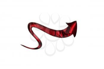 Love Concept. Arrow With Love Written On It Showing The Way Isolated On White Background 3D illustration