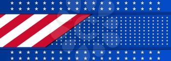 Independence Day, 4th Of July National Holiday in United States of America. Background Banner With US Colors and Stars