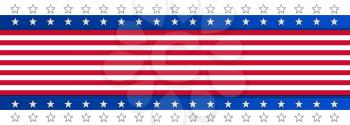 Independence Day, 4th Of July National Holiday in United States of America. Background Banner With US Colors and Stars