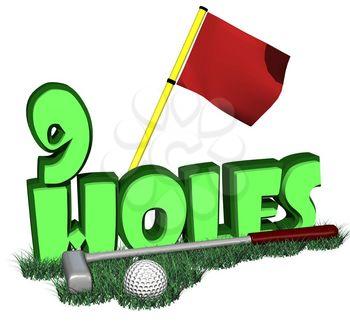 Golfing Clipart