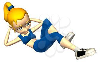 Situps Clipart